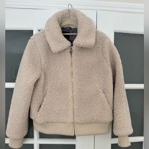 Banana Republic Sherpa Bomber Jacket